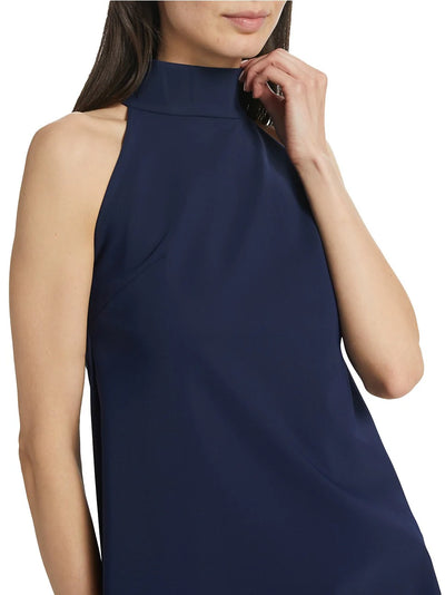 Tiffy Halter Blouse in Blu Notte