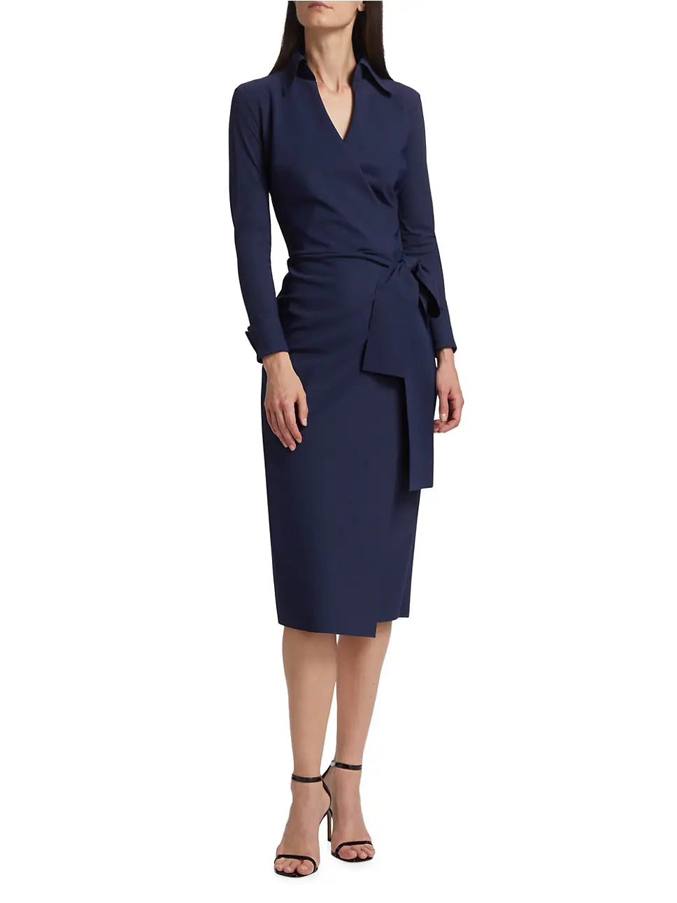 Kamala Matte Jersey Dress in Blue Notte