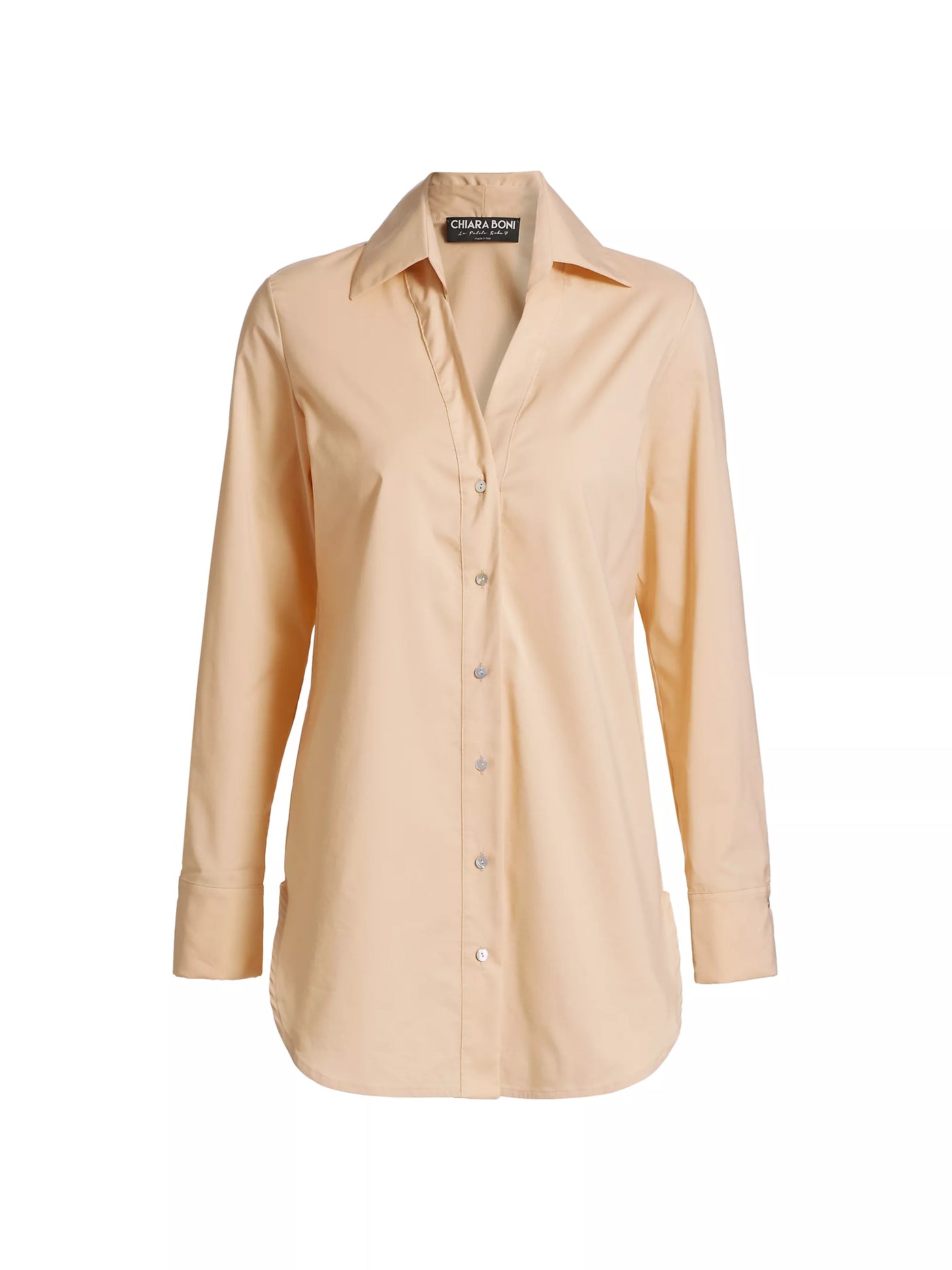 Atena Cotton-Blend Button-Front Shirt