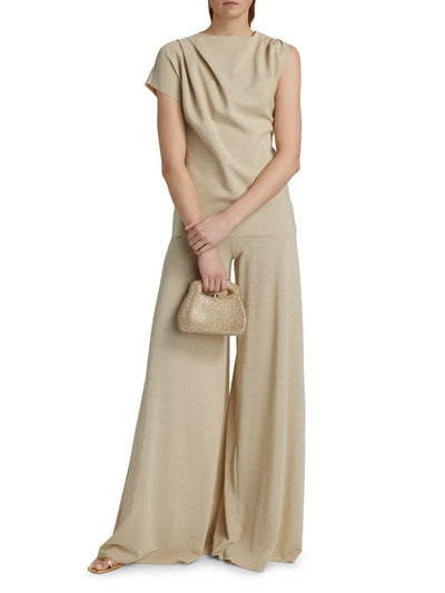 Skyla Jersey High-Rise Palazzo Pants