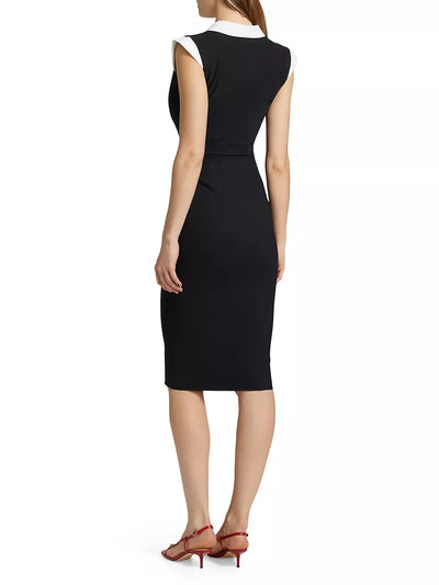 Sorai Plunge-Neck Cocktail Dress