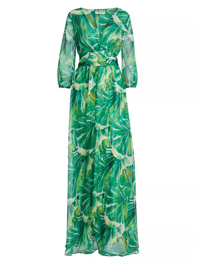 Toki Printed Chiffon Maxi Dress