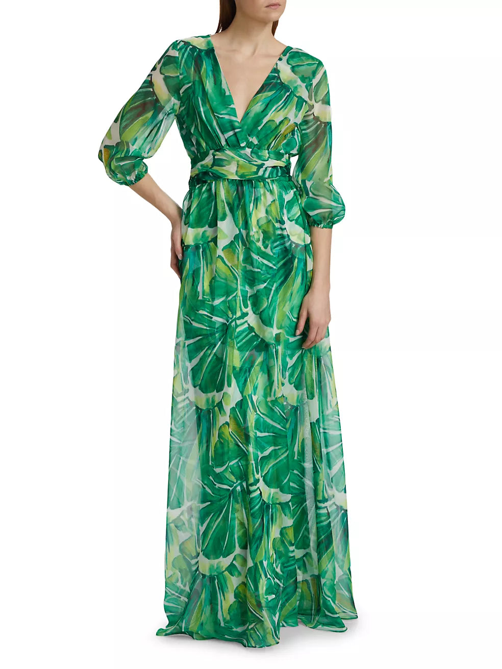 Toki Printed Chiffon Maxi Dress