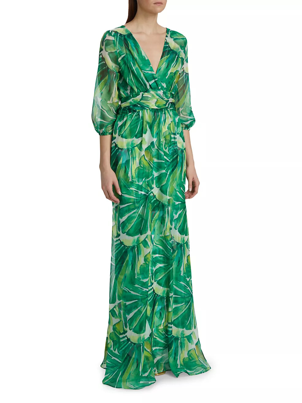 Toki Printed Chiffon Maxi Dress