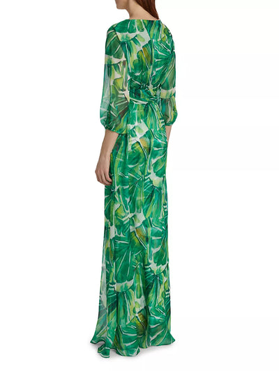 Toki Printed Chiffon Maxi Dress