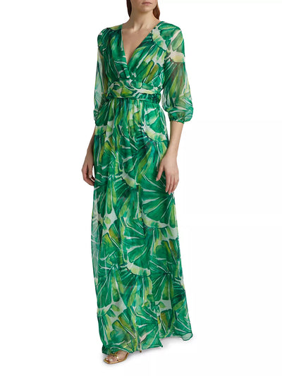 Toki Printed Chiffon Maxi Dress