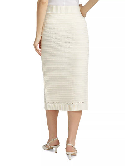 Tani Button Front Skirt in Ivory