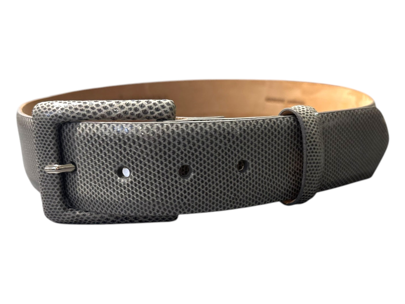 Karung Belt with Covered Buckle in Grey