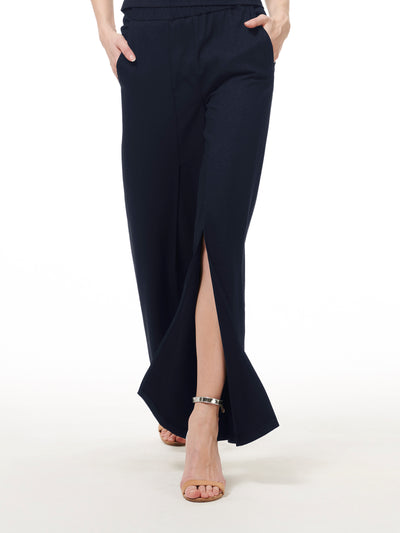 Split Leg Sparkle Pants in Navy