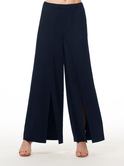 Split Leg Sparkle Pants in Navy