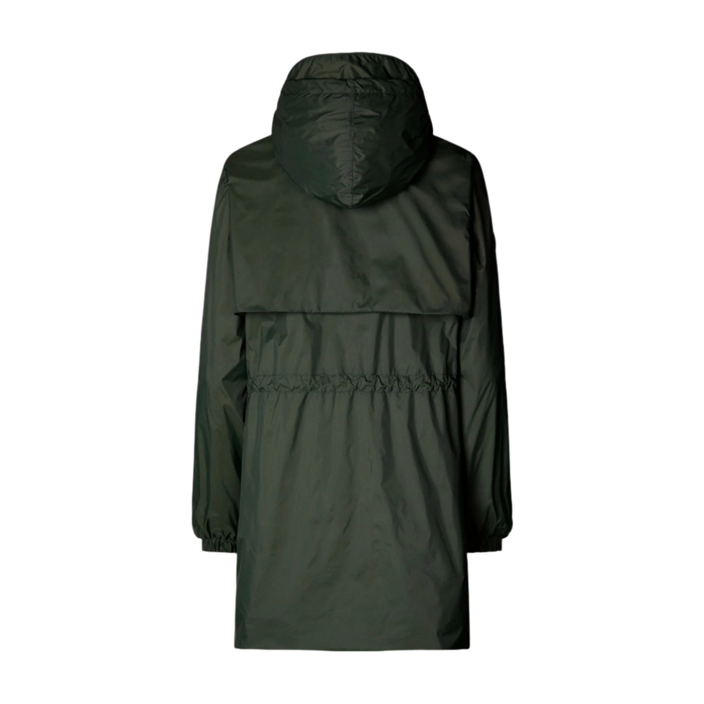 Fleur Hooded Water Repellent Jacket in Thyme Green