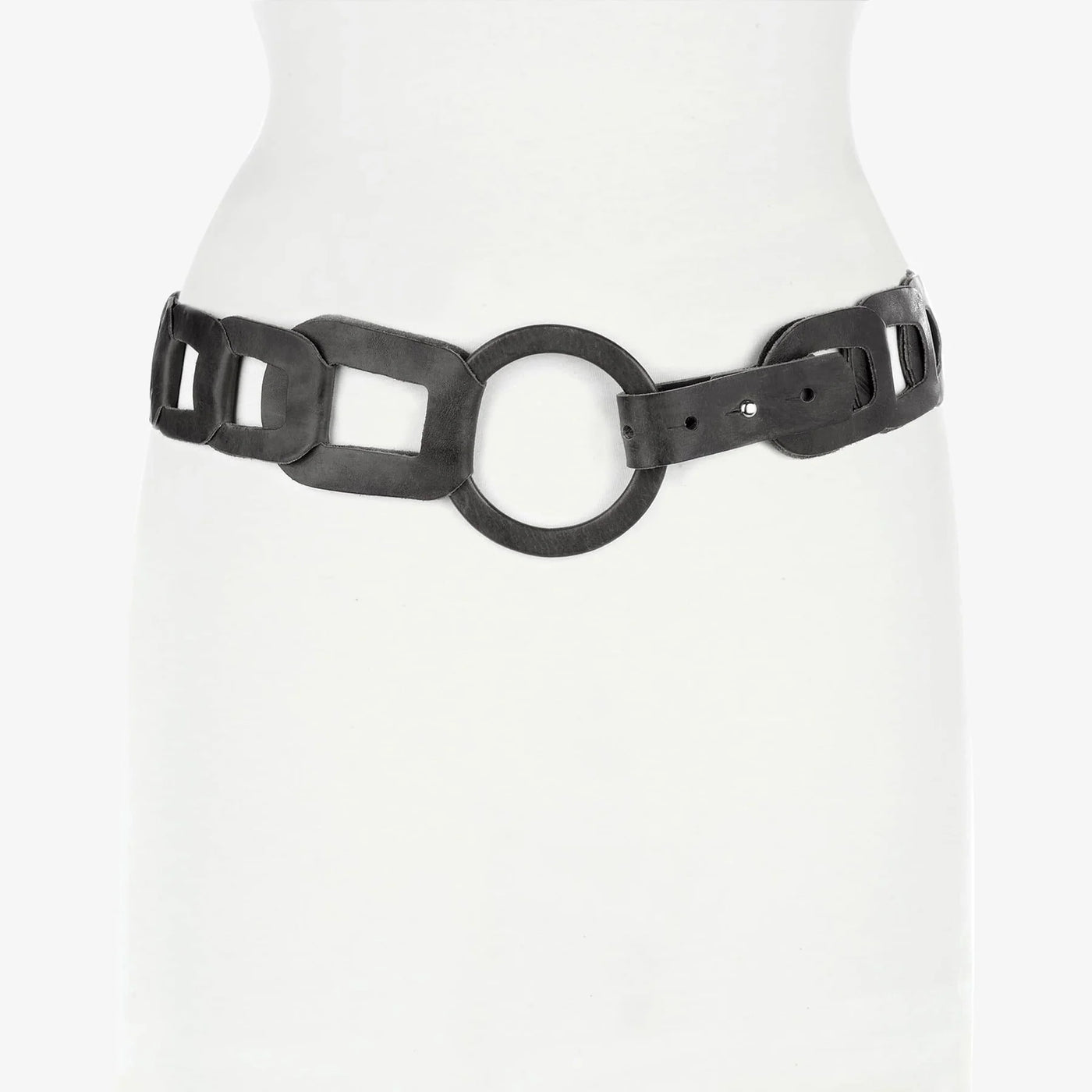 Inian Belt in Black Skrunchy