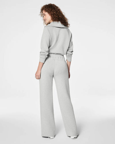 Air Essentials Wide Leg Pant in Light Heather Grey