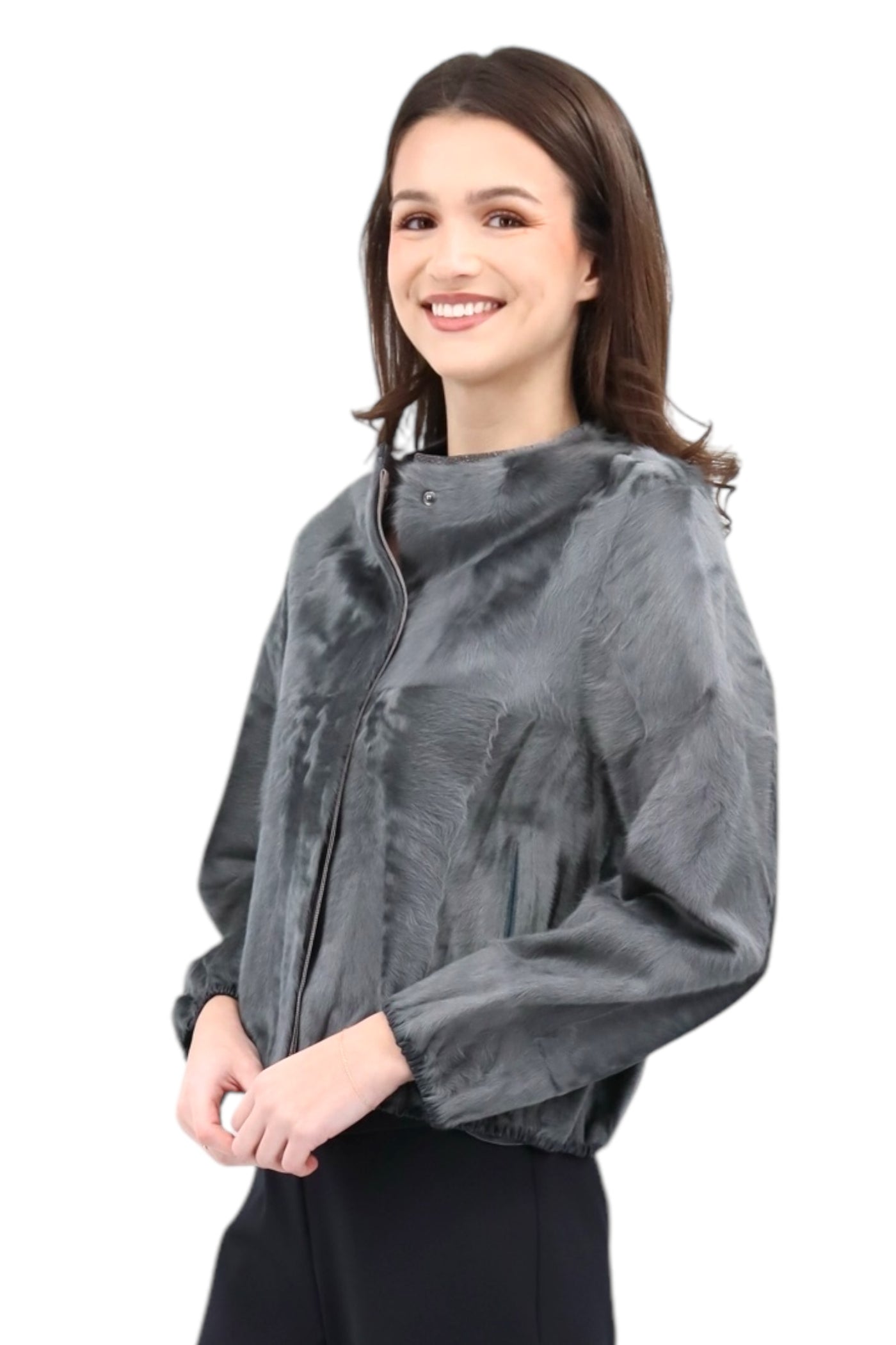 Reversible Lamb Chore Jacket in Iron Grey