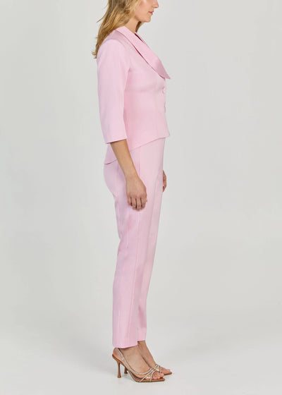 Liquid Suiting Jacket in Petal