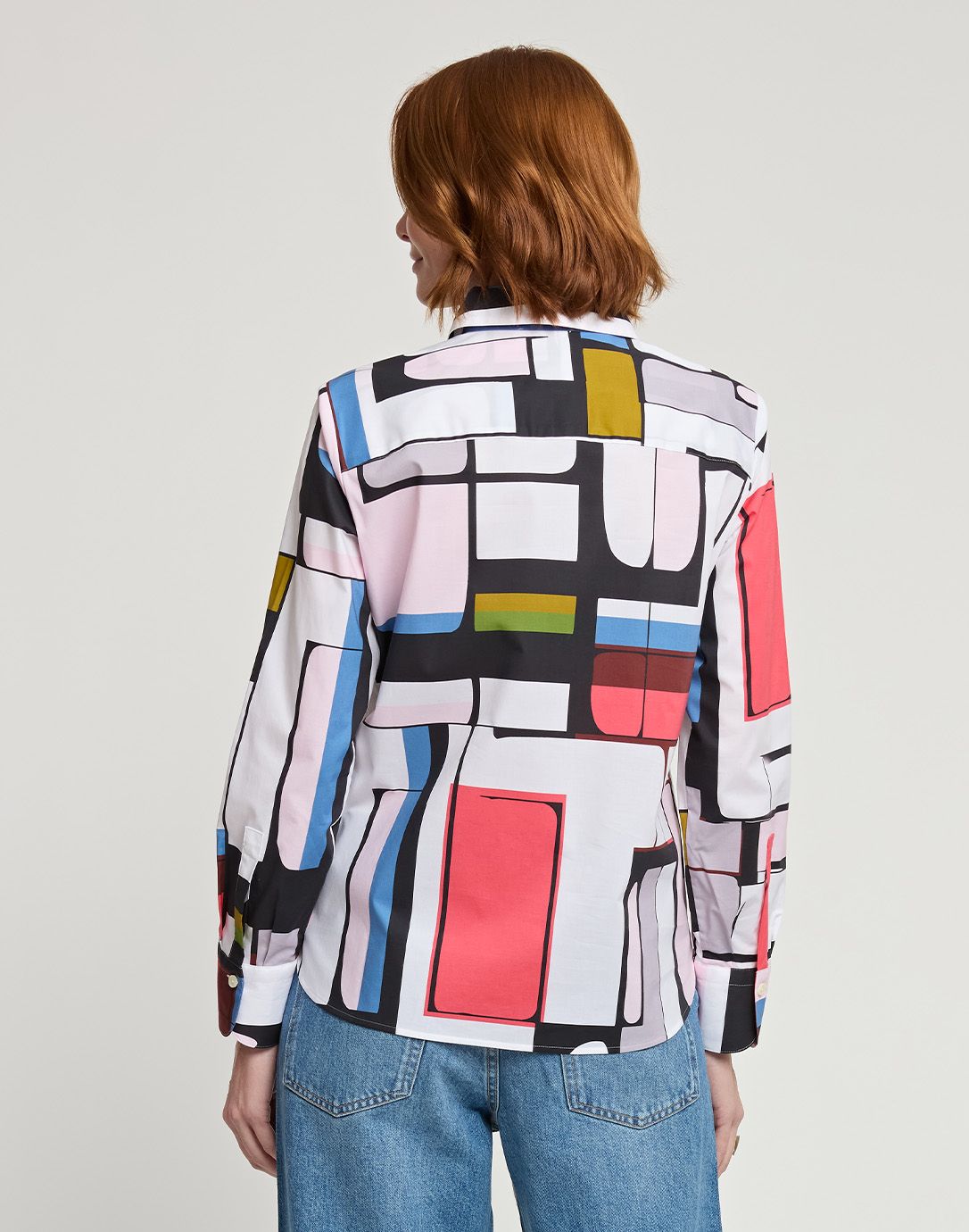 Long Sleeve Reese Blouse in Multi