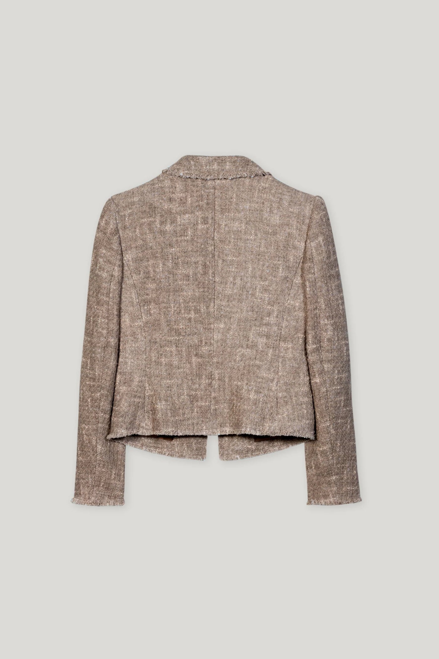 Vintage Tweed Blazer in Mushroom