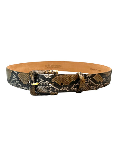 Python Belt with Covered Buckle in Matte Multi