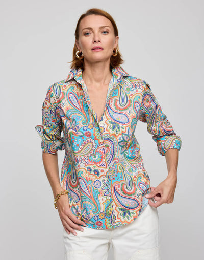 Long Sleeve Margot Top in Multi