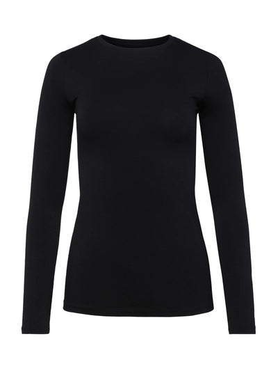 Tess Long Sleeve Tee in Black