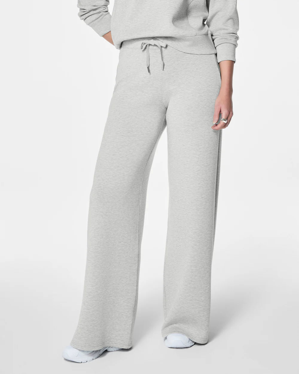 Air Essentials Wide Leg Pant in Light Heather Grey