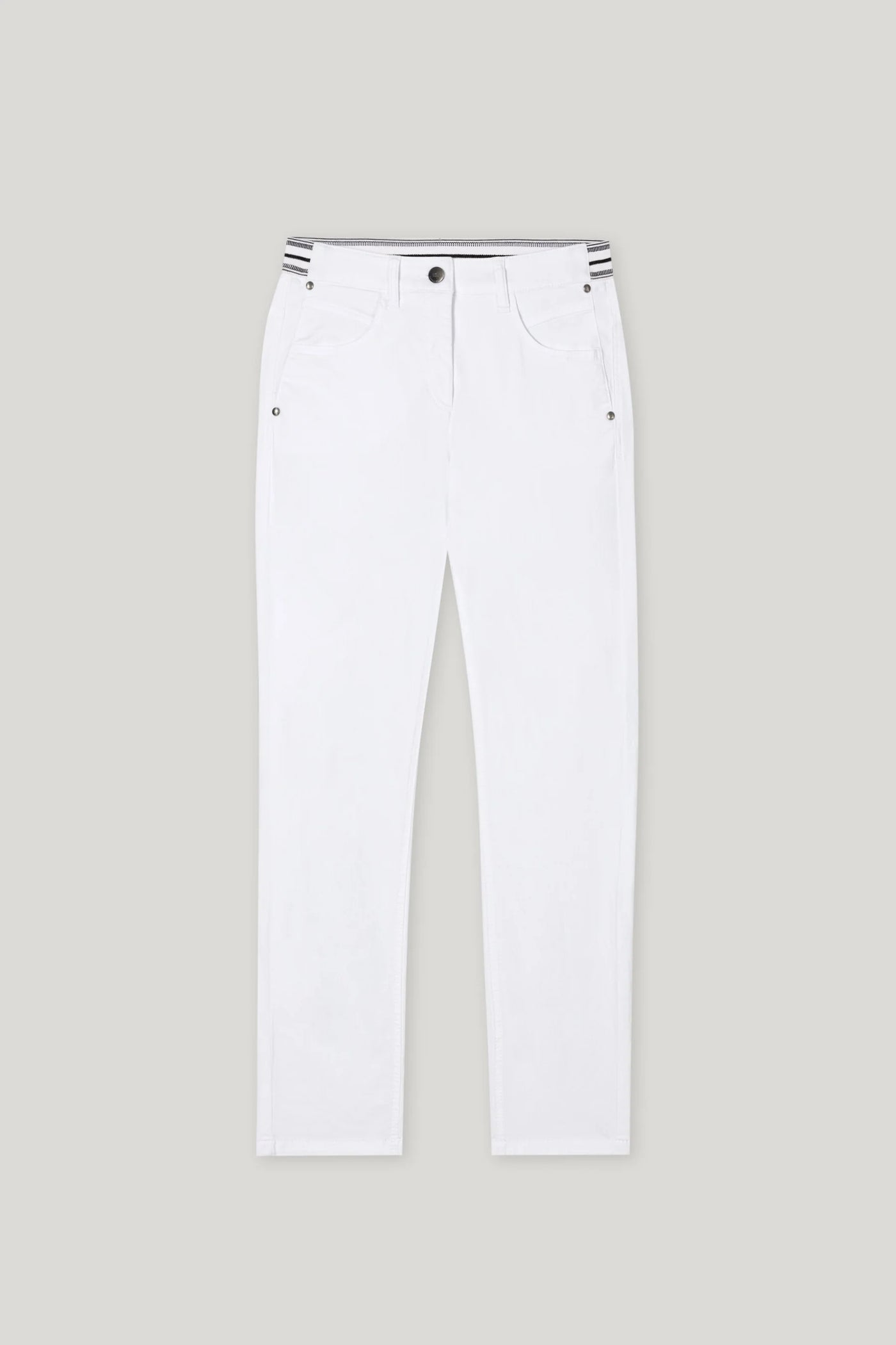 High-Stretch Skinny Jean in White