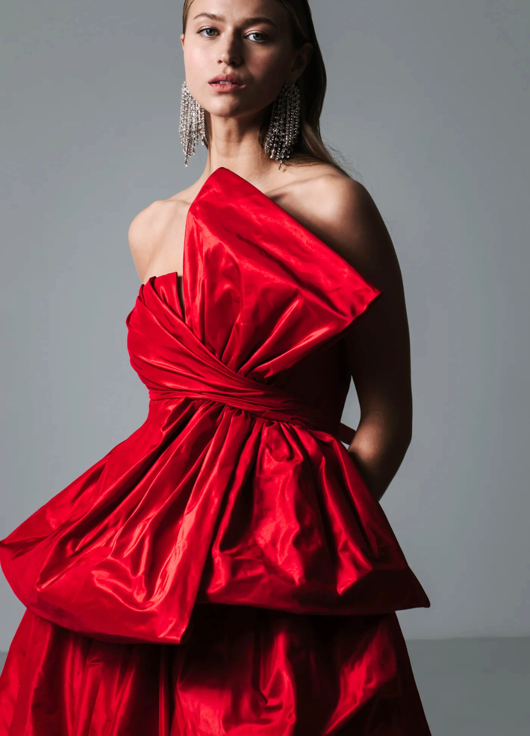 Paris Bow Ball Gown in Bright Red