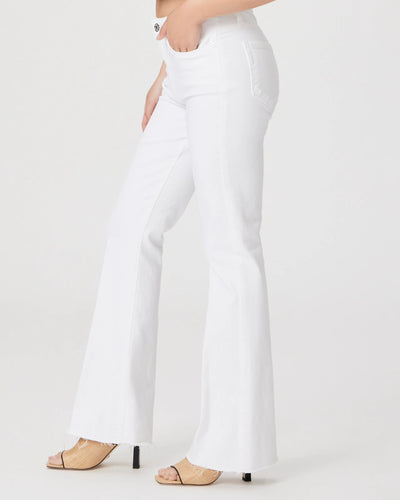 High Rise Laurel Canyon 30" Petite w/ Raw Hem - Crisp White