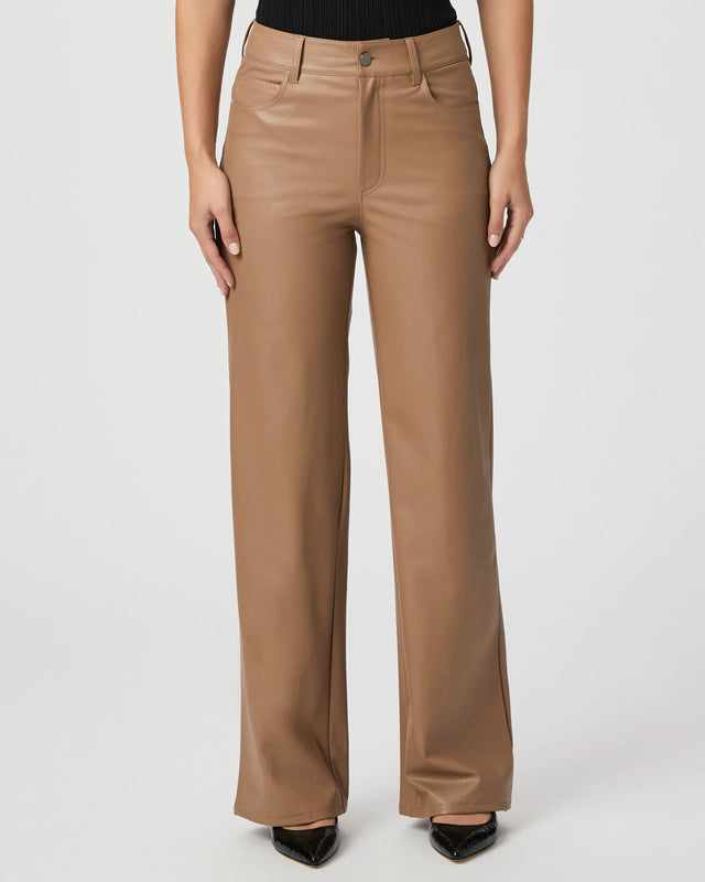 Sasha Faux Leather Pant in Burnt Sugar