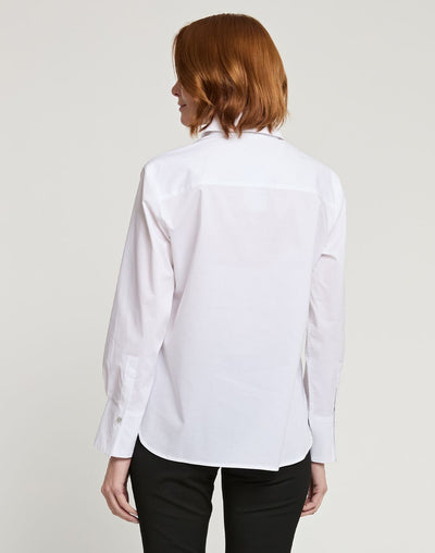 Long Sleeve Lilith Blouse in White