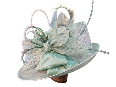 Sea Green Large Brim Hat