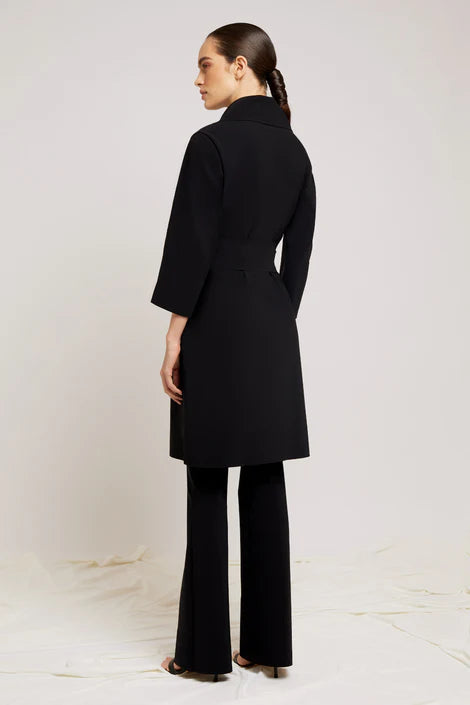 Saveria Duster Coat in Black