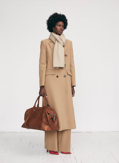 Long Coat in Camel