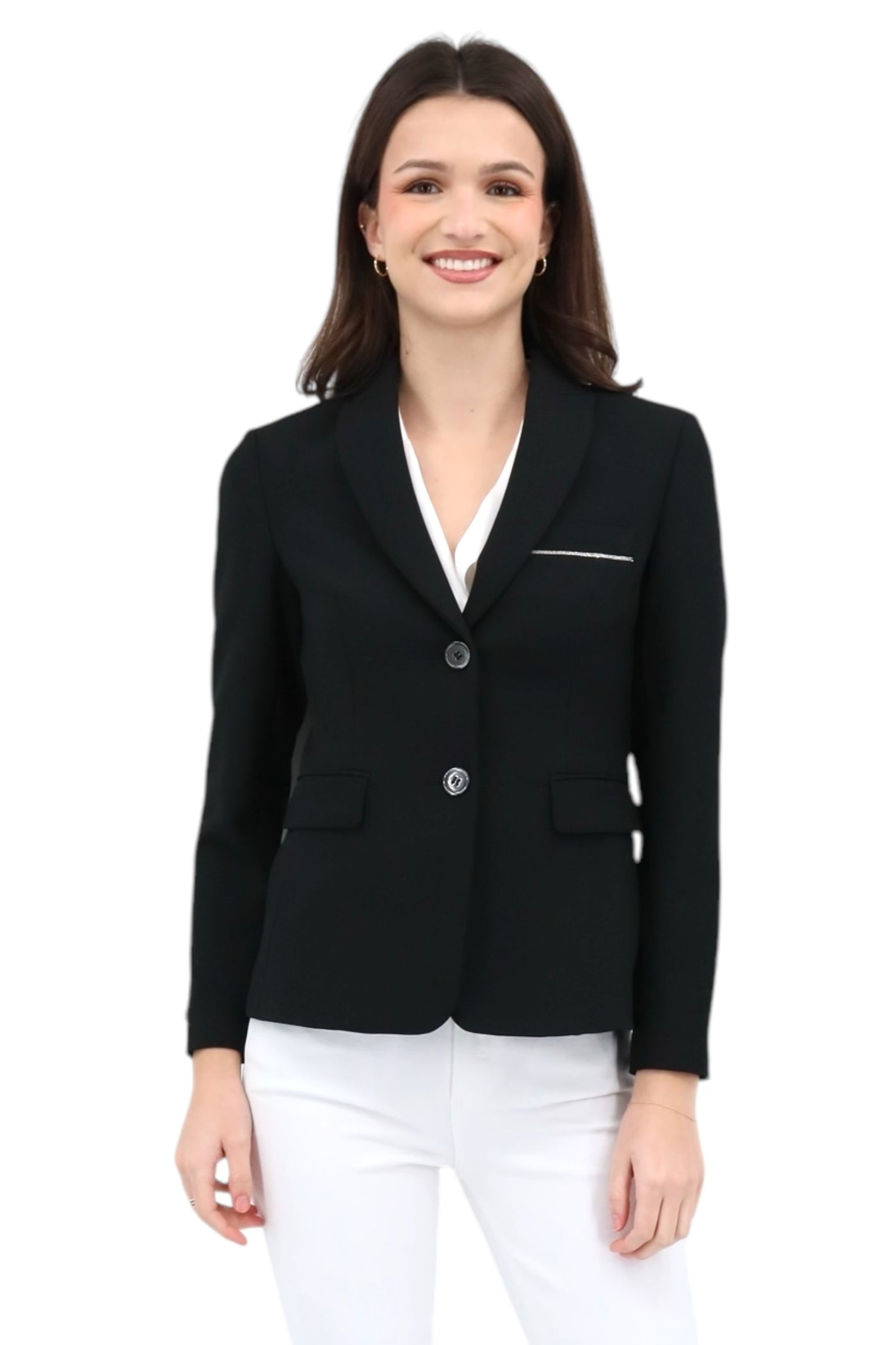 Single Breasted Blazer in Black