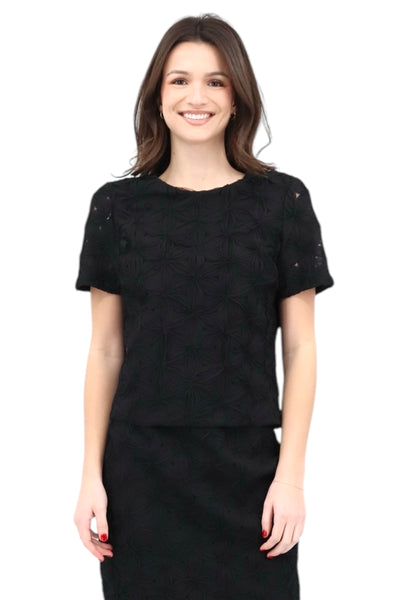 Fancy Fleur T-Shirt in Black Floral