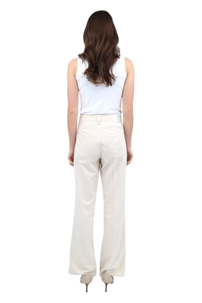 Maine Pant in Natural/Gold Lurex