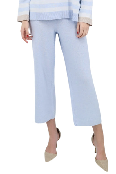 Coverstitch Crop Pant in Sky