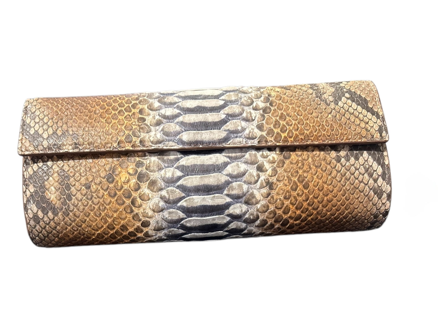 Python Clutch in Mink BC Matte