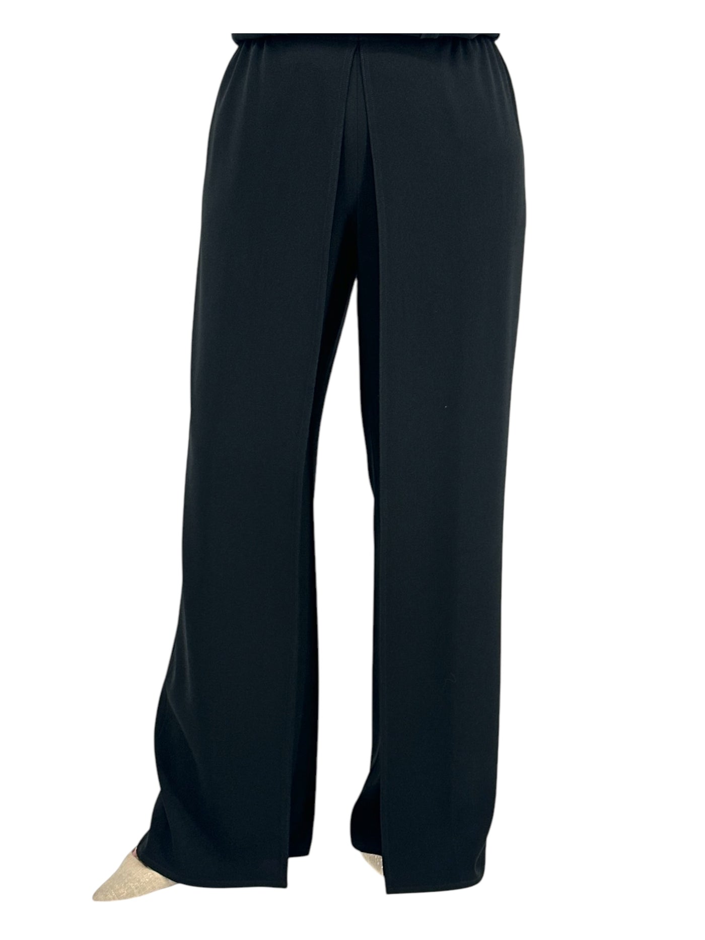 Matte Crepe Skant Pant in Black