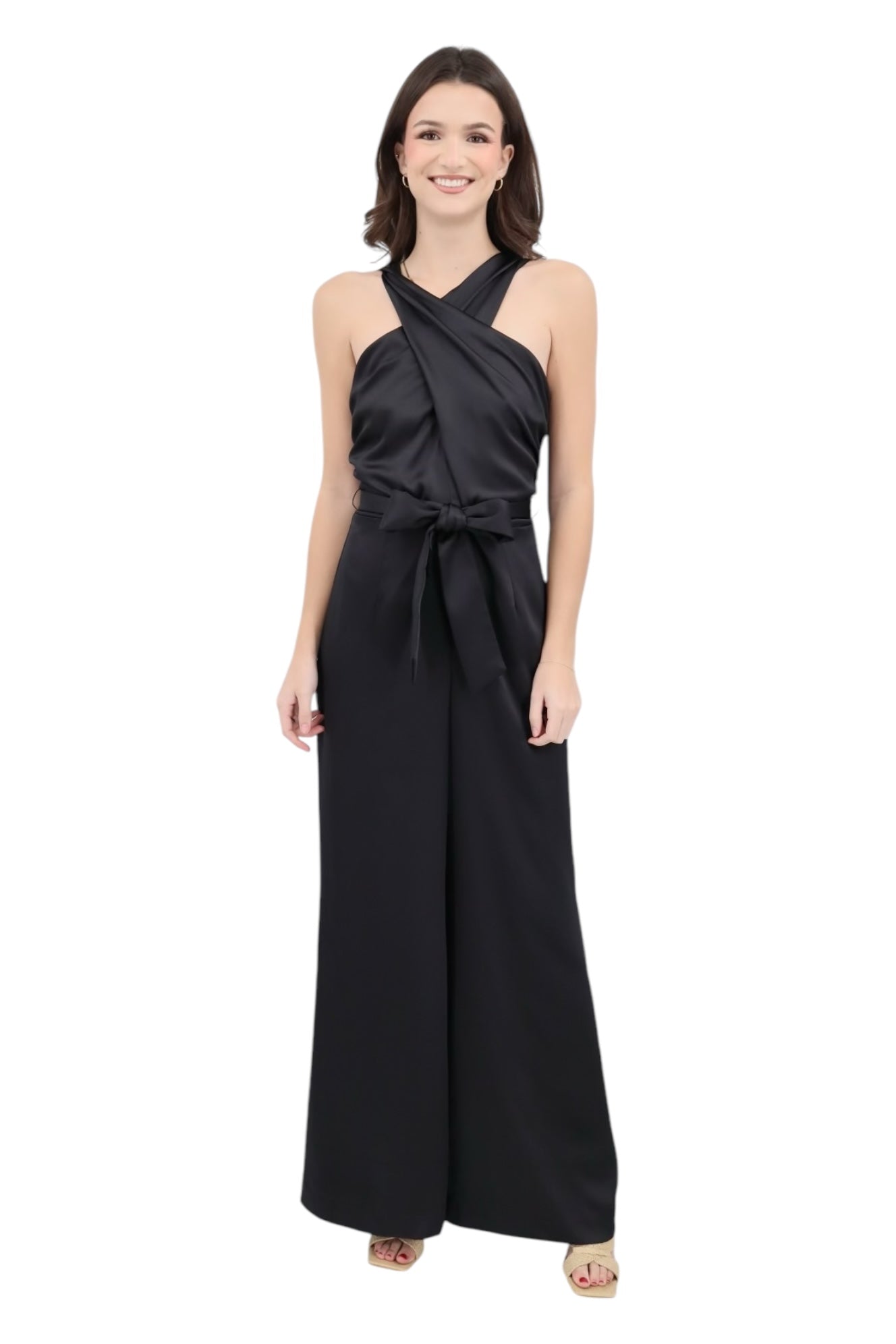 Wide Leg Jumpsuit in Black