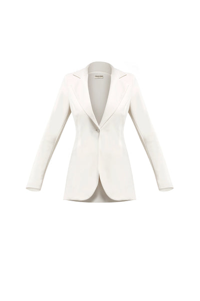 Lua Button Blazer in Cream