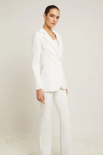 Lua Button Blazer in Cream