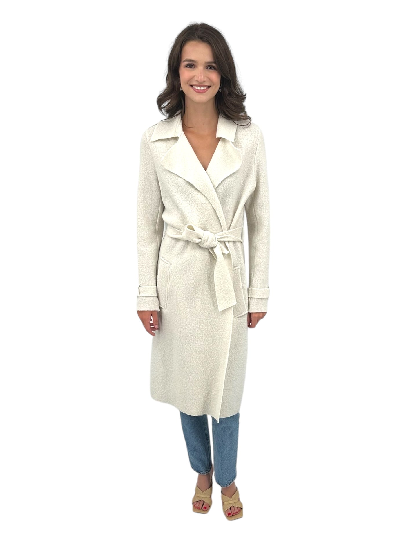 Basira Wool Coat Winter White