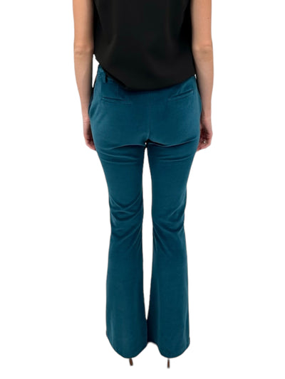 Flared Trousers in Teal