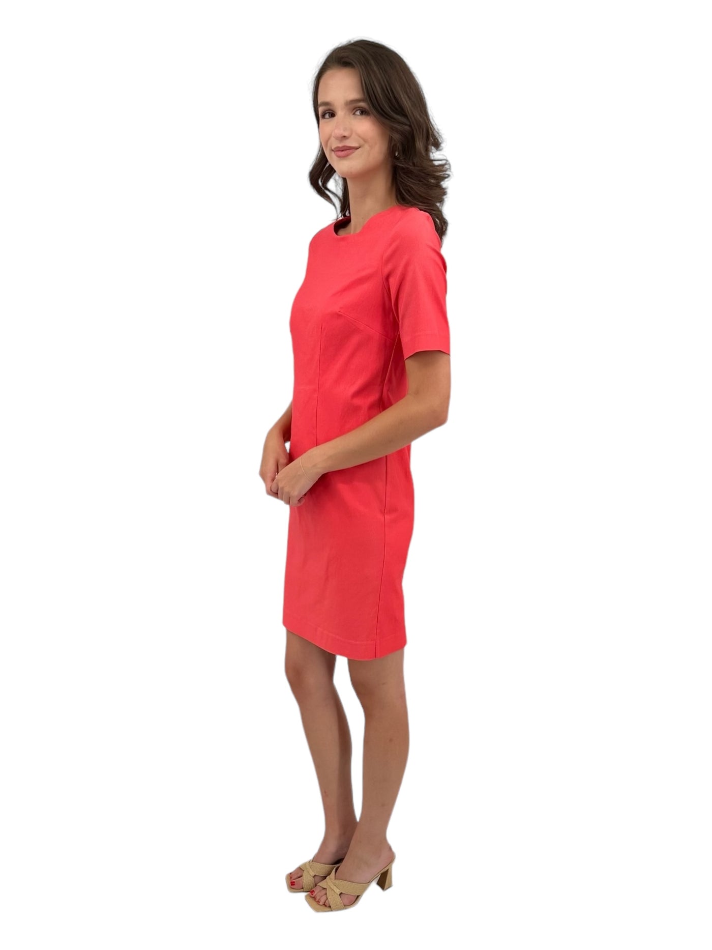 Sheath Dress in Coral