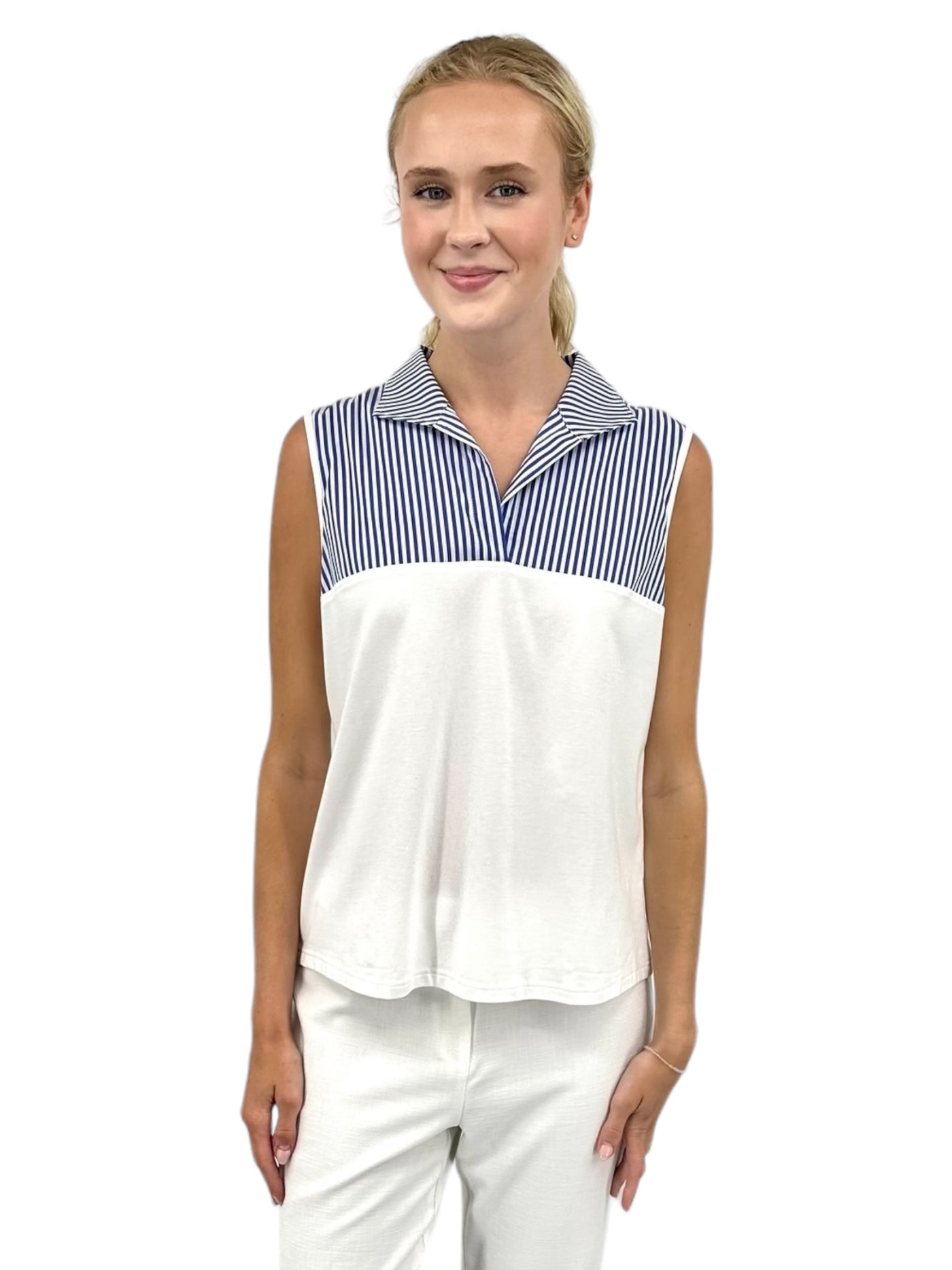 Emma Foundation Layer in Blue/White Stripe