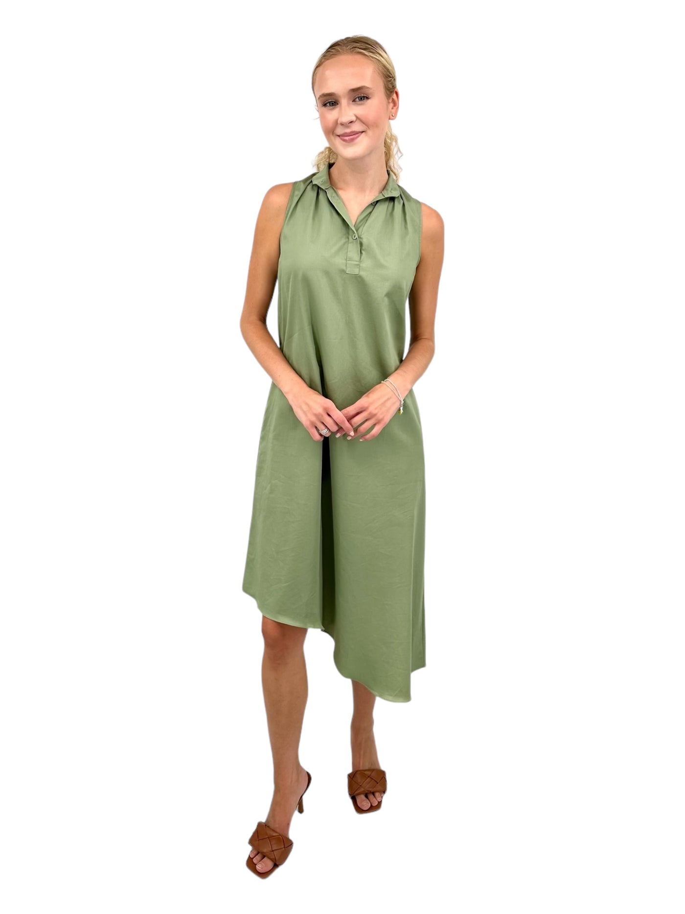 The Simile Dress in Spring Green