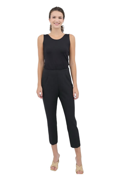 Two-Way Stretch Cigarette Trousers in Graphite