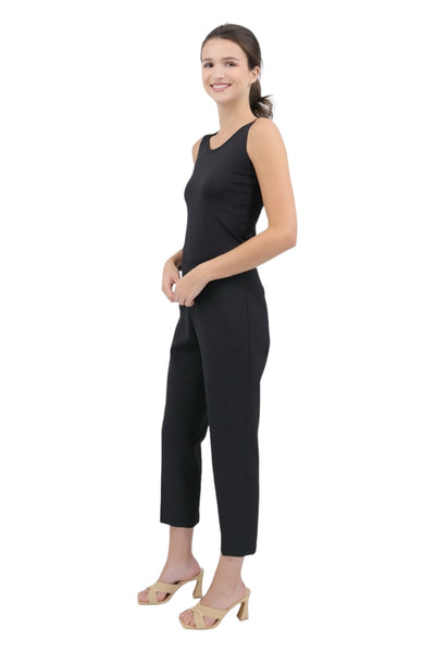 Two-Way Stretch Cigarette Trousers in Graphite