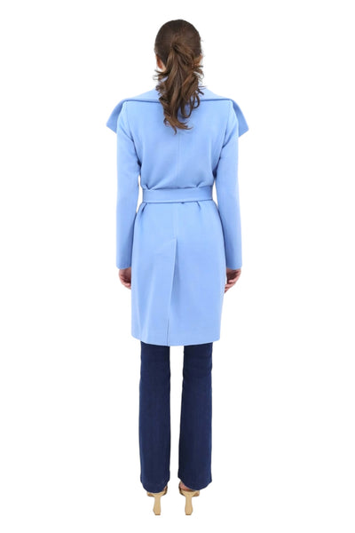 Wrap Coat in Azure